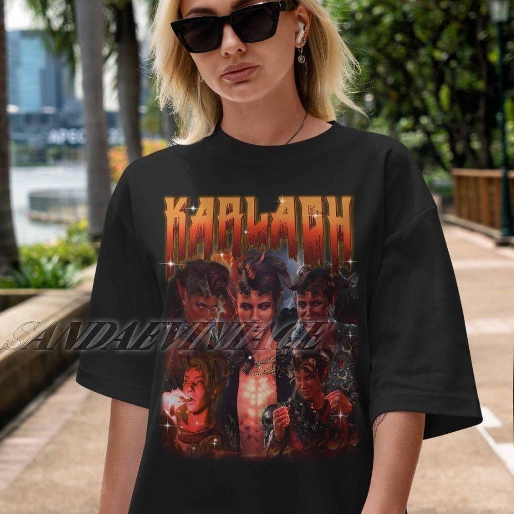 Retro Karlach Baldurs Gate 3 Vuitino Shirt